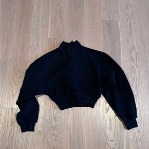 Aritzia cropped mockneck sweatshirt